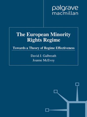 cover image of The European Minority Rights Regime